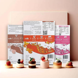 Meron’s Instant Dessert Mix Combos | Strawberry Panna Cotta | Caramel Pudding| Chocolate Pudding | Natural Flavour & Colour | Preservative-Free | Vegan - MeronKart