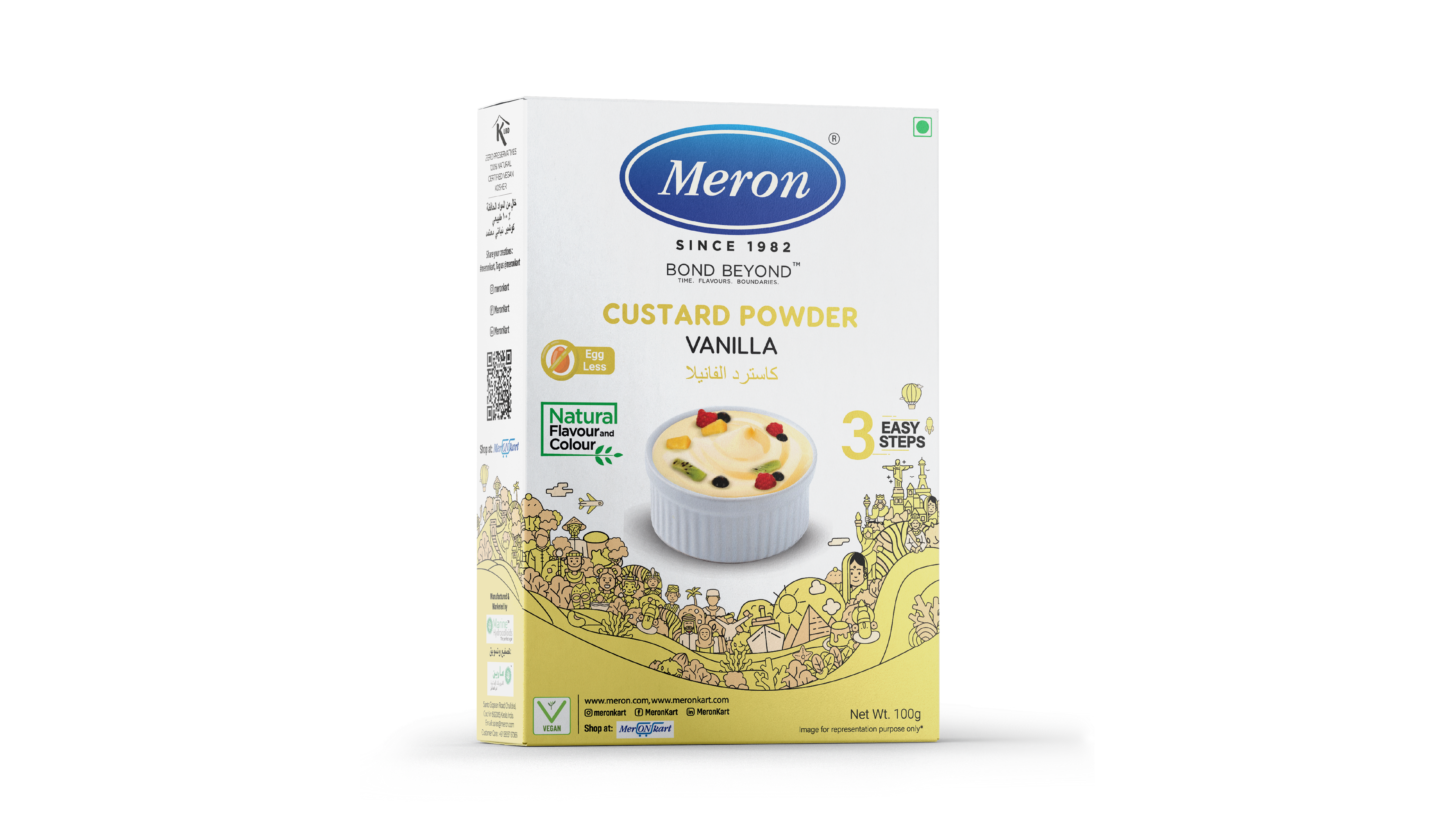 Custard Powder Vanilla- Natural - 100 gm - MeronKart