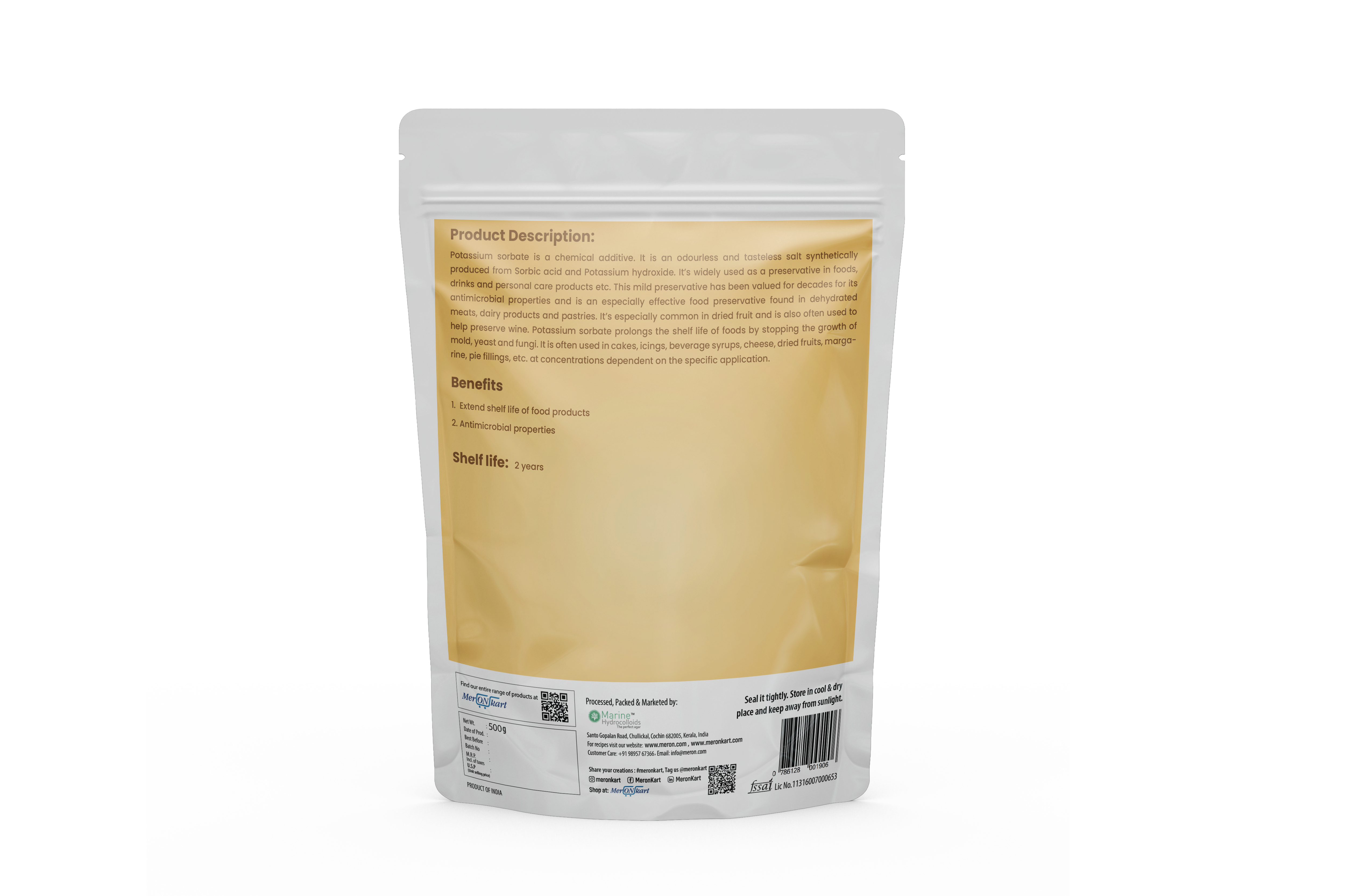 Potassium Sorbate - 500 gm