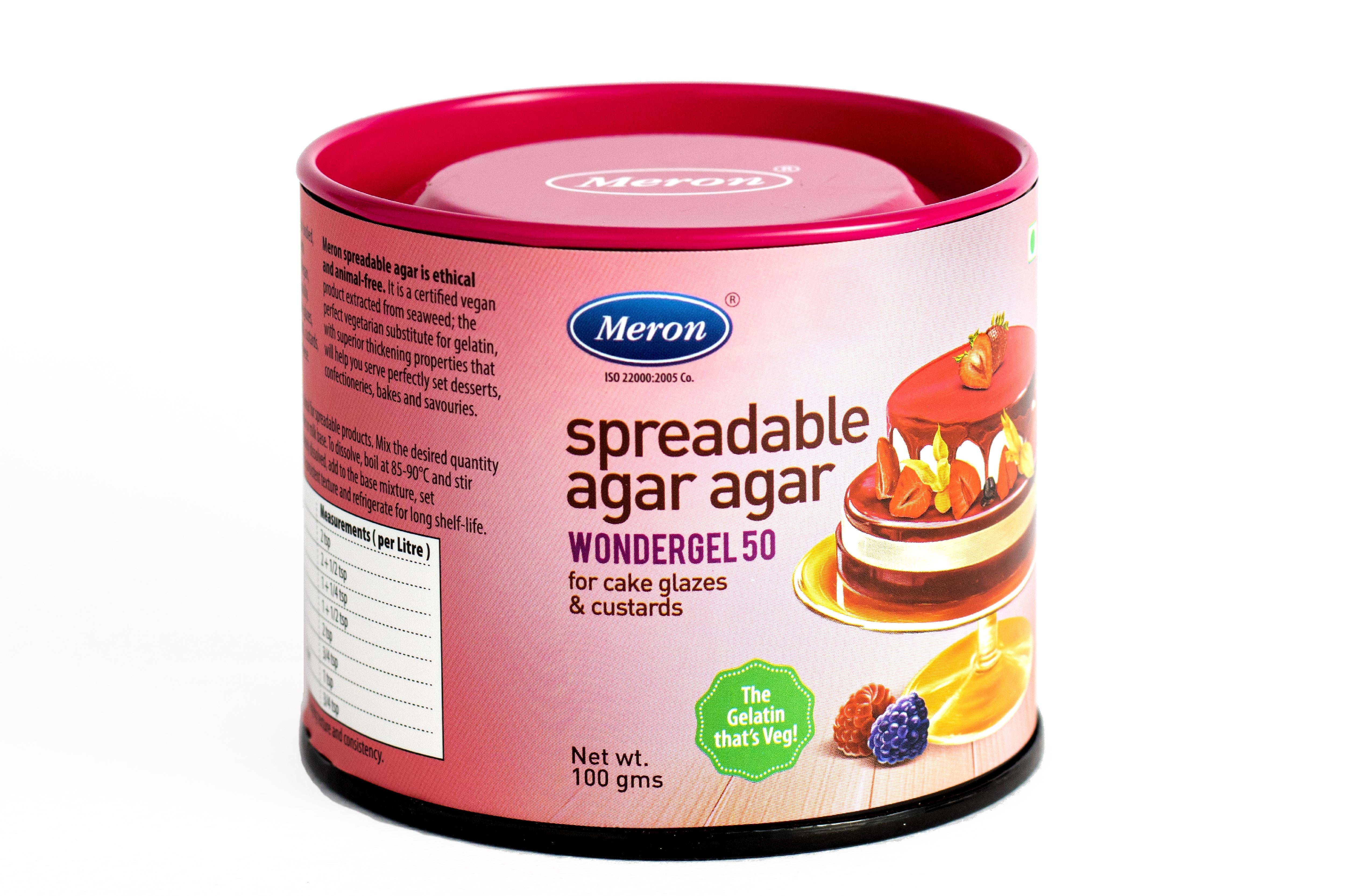 Spreadable Agar Agar - Wonder Gel 50 - 100 gm